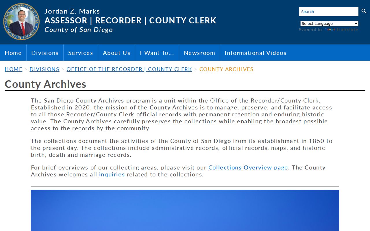 Escondido previous residents county archives records