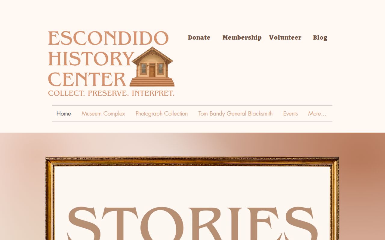 Escondido previous residents History Center collections
